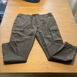 Kenneth Cole Men's Cargo Jogger Pants in Dark green  - Casual Utility Style